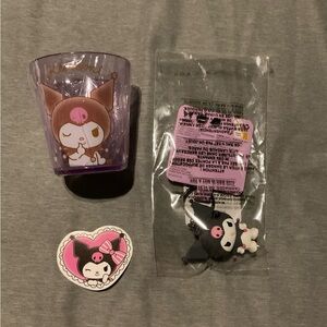 Kuromi Bundle (Cup & Keychain plus Sticker)